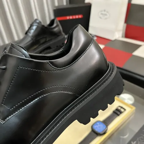 Replica Prada Leather Shoes For Men #1408761 $115.00 USD for Wholesale