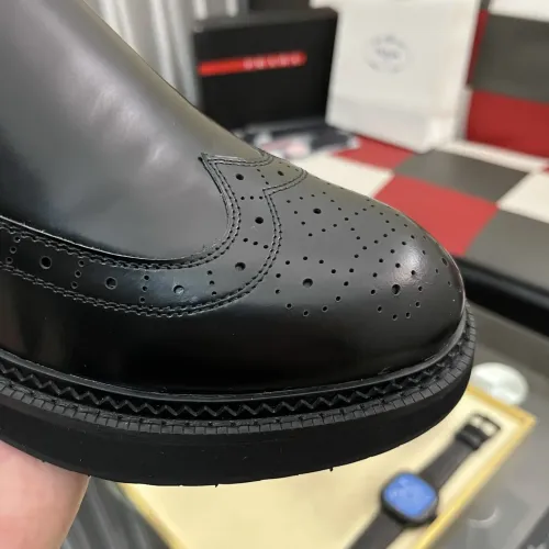 Replica Prada Leather Shoes For Men #1408767 $115.00 USD for Wholesale