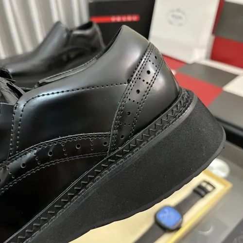 Replica Prada Leather Shoes For Men #1408767 $115.00 USD for Wholesale