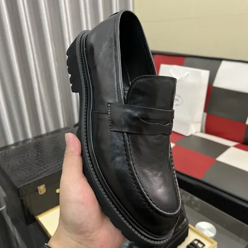 Replica Prada Leather Shoes For Men #1408771 $115.00 USD for Wholesale