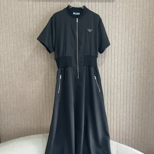 Wholesale Prada Dresses Short Sleeved For Women #1408777 $76.00 USD, Wholesale Quality Replica Prada Dresses