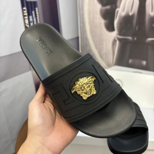 Replica Versace Slippers For Men #1408794 $48.00 USD for Wholesale