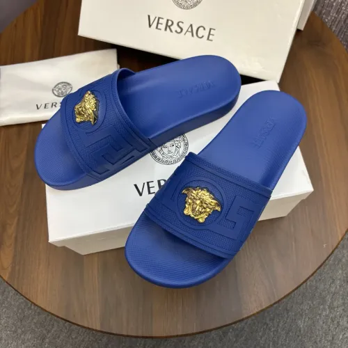 Wholesale Versace Slippers For Men #1408801 $48.00 USD, Wholesale Quality Replica Versace Slippers