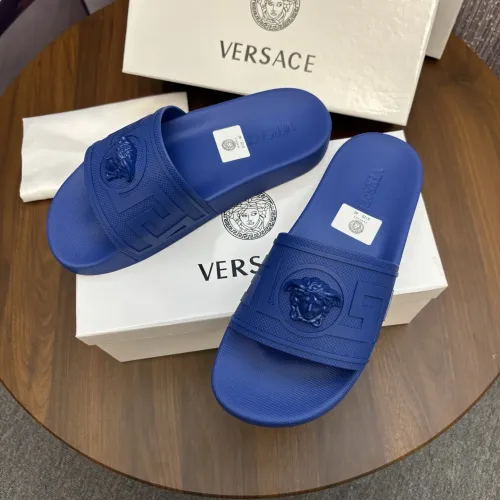 Wholesale Versace Slippers For Men #1408809 $48.00 USD, Wholesale Quality Replica Versace Slippers
