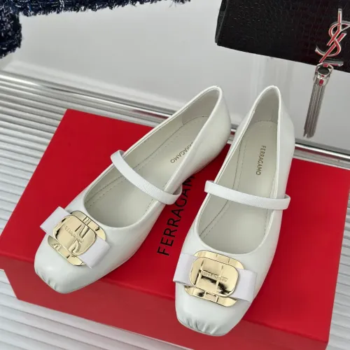 Wholesale Salvatore Ferragamo Flat Shoes For Women #1408907 $102.00 USD, Wholesale Quality Replica Salvatore Ferragamo Flat Shoes