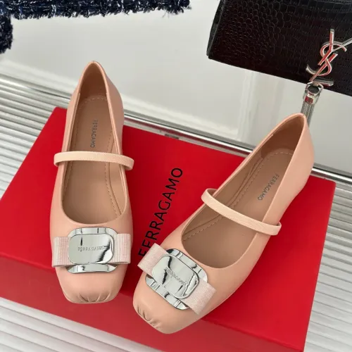 Wholesale Salvatore Ferragamo Flat Shoes For Women #1408910 $102.00 USD, Wholesale Quality Replica Salvatore Ferragamo Flat Shoes