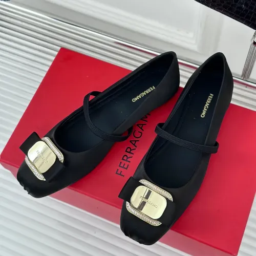 Wholesale Salvatore Ferragamo Flat Shoes For Women #1408912 $102.00 USD, Wholesale Quality Replica Salvatore Ferragamo Flat Shoes