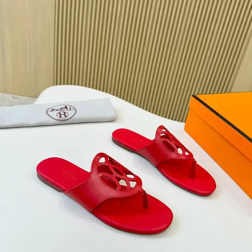 Replica Hermes Slippers For Women #1409029 $82.00 USD for Wholesale