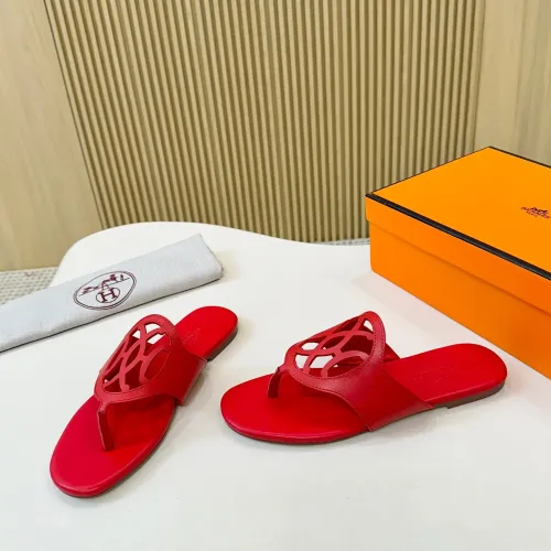 Replica Hermes Slippers For Women #1409029 $82.00 USD for Wholesale
