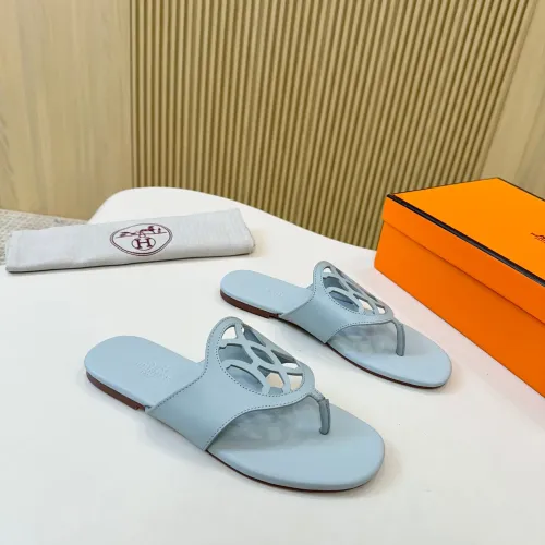 Replica Hermes Slippers For Women #1409031 $82.00 USD for Wholesale