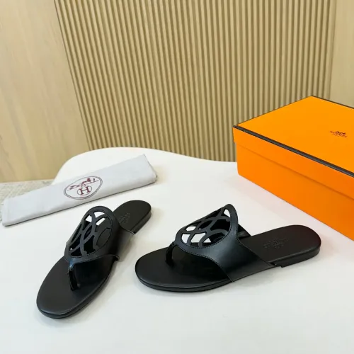 Replica Hermes Slippers For Women #1409034 $82.00 USD for Wholesale