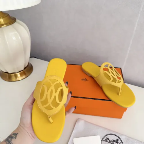 Replica Hermes Slippers For Women #1409051 $82.00 USD for Wholesale