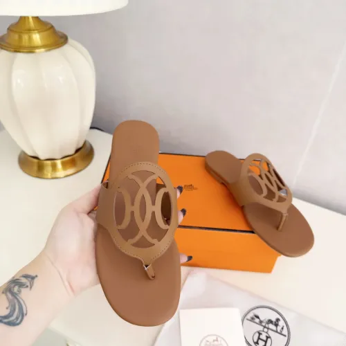 Replica Hermes Slippers For Women #1409053 $82.00 USD for Wholesale