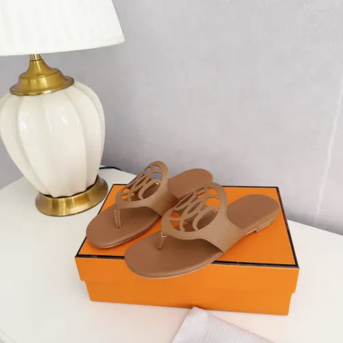 Replica Hermes Slippers For Women #1409053 $82.00 USD for Wholesale