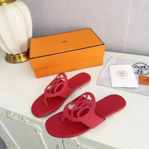 Replica Hermes Slippers For Women #1409057 $82.00 USD for Wholesale
