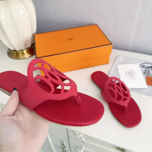 Replica Hermes Slippers For Women #1409057 $82.00 USD for Wholesale
