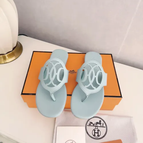 Replica Hermes Slippers For Women #1409060 $82.00 USD for Wholesale
