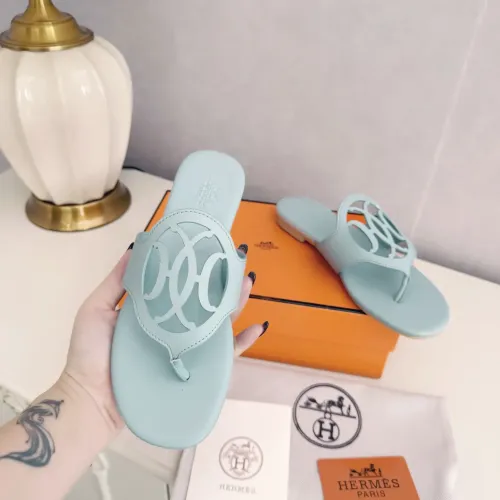 Replica Hermes Slippers For Women #1409060 $82.00 USD for Wholesale