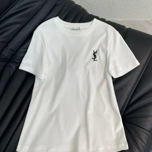 Wholesale Yves Saint Laurent YSL T-shirts Short Sleeved For Women #1409105 $52.00 USD, Wholesale Quality Replica Yves Saint Laurent YSL T-shirts