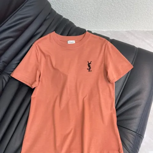 Wholesale Yves Saint Laurent YSL T-shirts Short Sleeved For Women #1409106 $52.00 USD, Wholesale Quality Replica Yves Saint Laurent YSL T-shirts