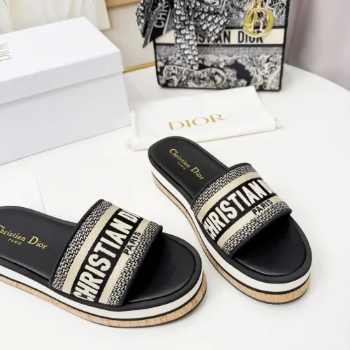 Replica Christian Dior Slippers For Women #1409176 $85.00 USD for Wholesale