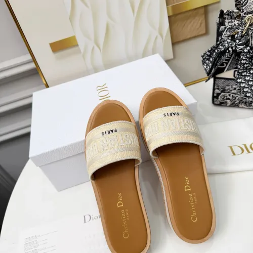 Replica Christian Dior Slippers For Women #1409180 $85.00 USD for Wholesale
