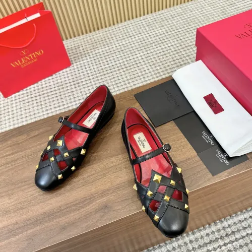 Wholesale Valentino Flat Shoes For Women #1409208 $105.00 USD, Wholesale Quality Replica Valentino Flat Shoes