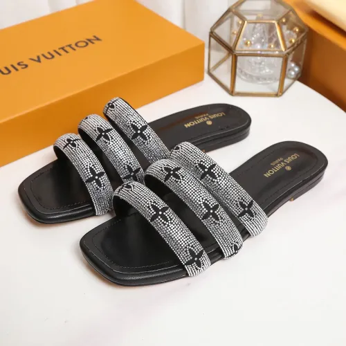 Wholesale Louis Vuitton Slippers For Women #1409223 $85.00 USD, Wholesale Quality Replica Louis Vuitton Slippers