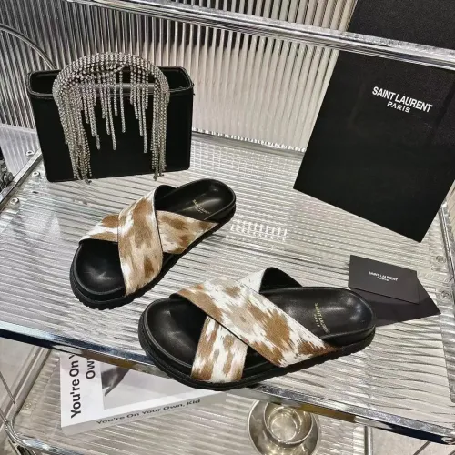 Wholesale Yves Saint Laurent YSL Slippers For Women #1409231 $85.00 USD, Wholesale Quality Replica Yves Saint Laurent YSL Slippers