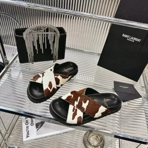 Wholesale Yves Saint Laurent YSL Slippers For Women #1409232 $85.00 USD, Wholesale Quality Replica Yves Saint Laurent YSL Slippers