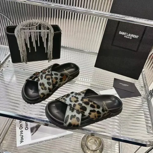 Wholesale Yves Saint Laurent YSL Slippers For Women #1409233 $85.00 USD, Wholesale Quality Replica Yves Saint Laurent YSL Slippers