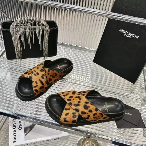 Wholesale Yves Saint Laurent YSL Slippers For Women #1409234 $85.00 USD, Wholesale Quality Replica Yves Saint Laurent YSL Slippers