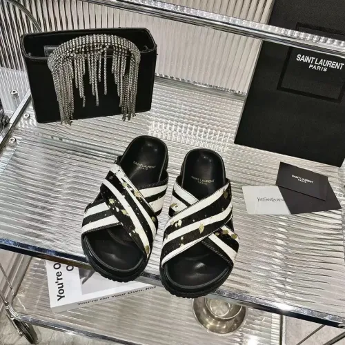 Replica Yves Saint Laurent YSL Slippers For Women #1409236 $85.00 USD for Wholesale