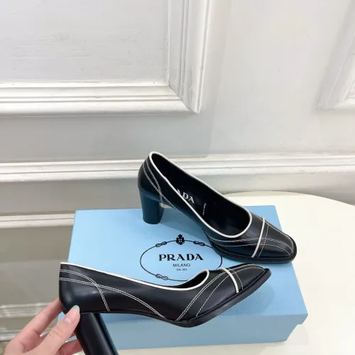 Replica Prada High-heeled Shoes For Women #1409239 $125.00 USD for Wholesale