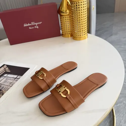 Wholesale Salvatore Ferragamo Slippers For Women #1409345 $82.00 USD, Wholesale Quality Replica Salvatore Ferragamo Slippers