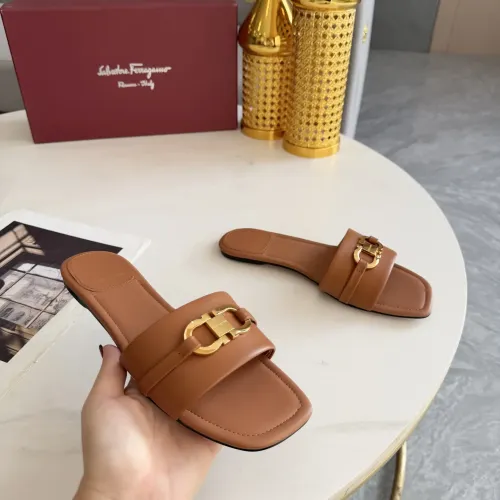 Replica Salvatore Ferragamo Slippers For Women #1409345 $82.00 USD for Wholesale