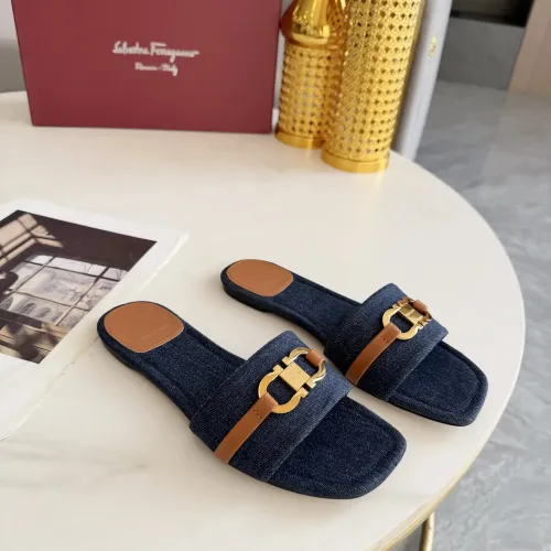 Replica Salvatore Ferragamo Slippers For Women #1409348 $82.00 USD for Wholesale