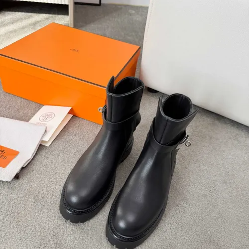 Replica Hermes Boots For Women #1409379 $118.00 USD for Wholesale
