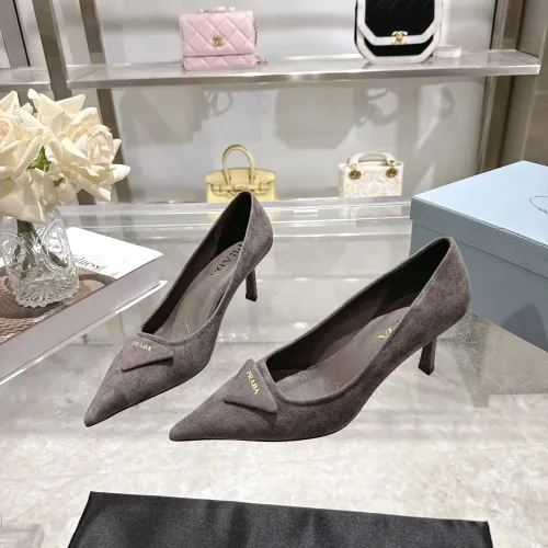 Wholesale Prada High-heeled Shoes For Women #1409412 $108.00 USD, Wholesale Quality Replica Prada High-heeled Shoes