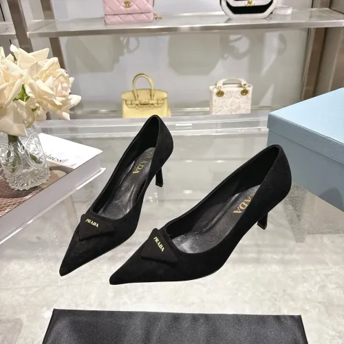 Wholesale Prada High-heeled Shoes For Women #1409413 $108.00 USD, Wholesale Quality Replica Prada High-heeled Shoes