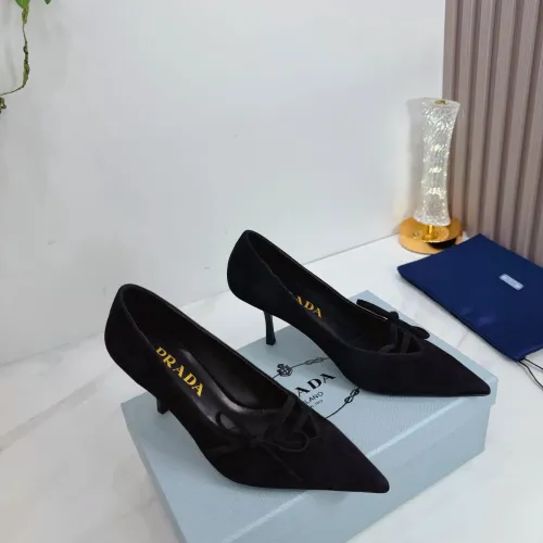 Wholesale Prada High-heeled Shoes For Women #1409433 $102.00 USD, Wholesale Quality Replica Prada High-heeled Shoes
