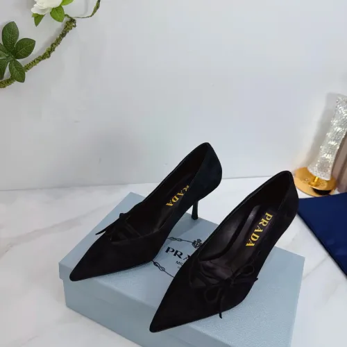 Replica Prada High-heeled Shoes For Women #1409433 $102.00 USD for Wholesale