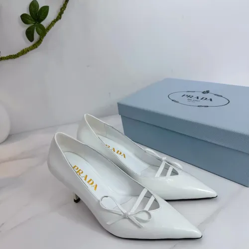 Wholesale Prada High-heeled Shoes For Women #1409434 $102.00 USD, Wholesale Quality Replica Prada High-heeled Shoes