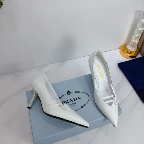 Replica Prada High-heeled Shoes For Women #1409434 $102.00 USD for Wholesale