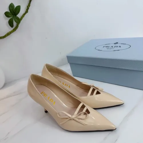 Wholesale Prada High-heeled Shoes For Women #1409435 $102.00 USD, Wholesale Quality Replica Prada High-heeled Shoes