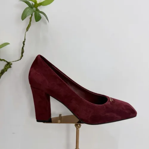 Replica Prada High-heeled Shoes For Women #1409439 $102.00 USD for Wholesale