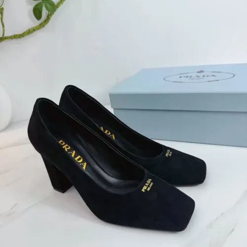 Wholesale Prada High-heeled Shoes For Women #1409441 $102.00 USD, Wholesale Quality Replica Prada High-heeled Shoes