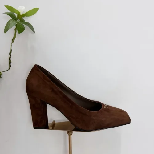 Replica Prada High-heeled Shoes For Women #1409442 $102.00 USD for Wholesale