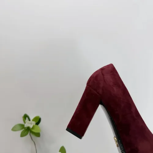Replica Prada High-heeled Shoes For Women #1409445 $102.00 USD for Wholesale