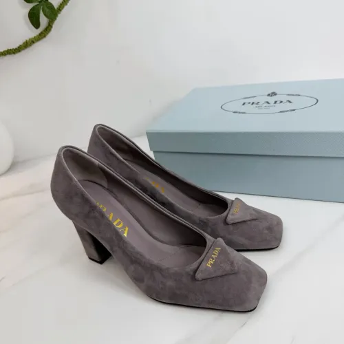 Wholesale Prada High-heeled Shoes For Women #1409446 $102.00 USD, Wholesale Quality Replica Prada High-heeled Shoes